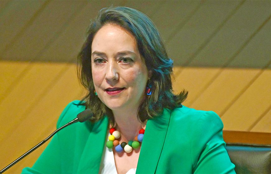 Se reconfiguran la Biblioteca y Hemeroteca nacionales. María Andrea Giovine Yáñez ofreció su primer informe de labores al frente del Instituto de Investigaciones Bibliográficas de la UNAM.